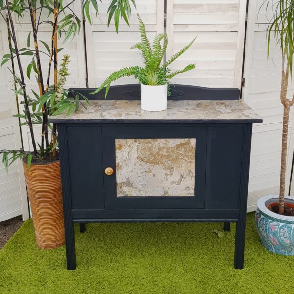 Washstand - Marble Top - Painted - Refinished