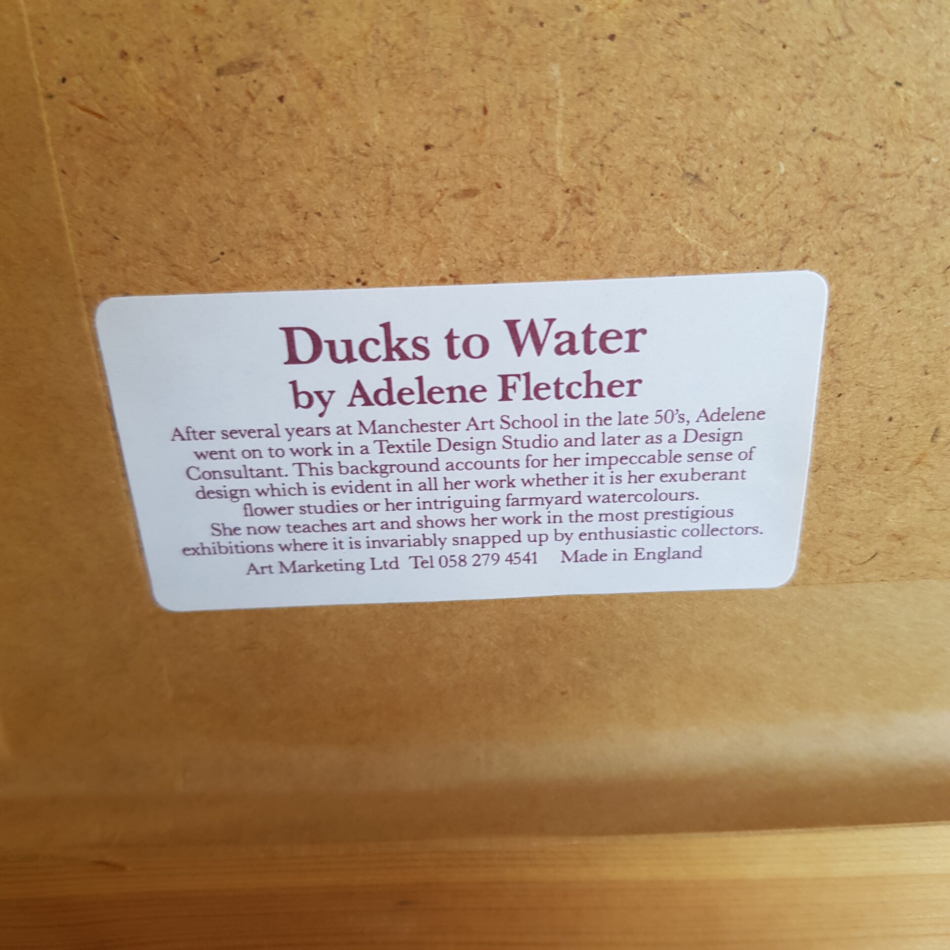 Picture - Modern - Ducks to Water - Framed - Wall Art Picture - Modern - Ducks to Water - Framed - Wall Art