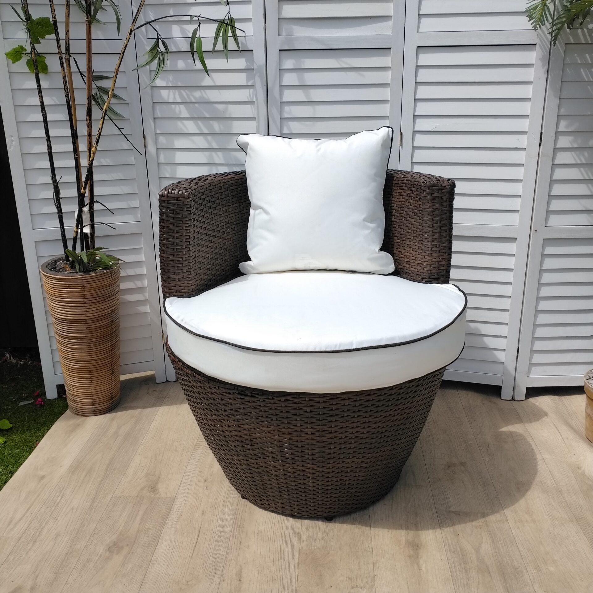 Garden Chair - Rattan Direct + Cushions - Circular Garden Chair - Rattan Direct + Cushions - Circular