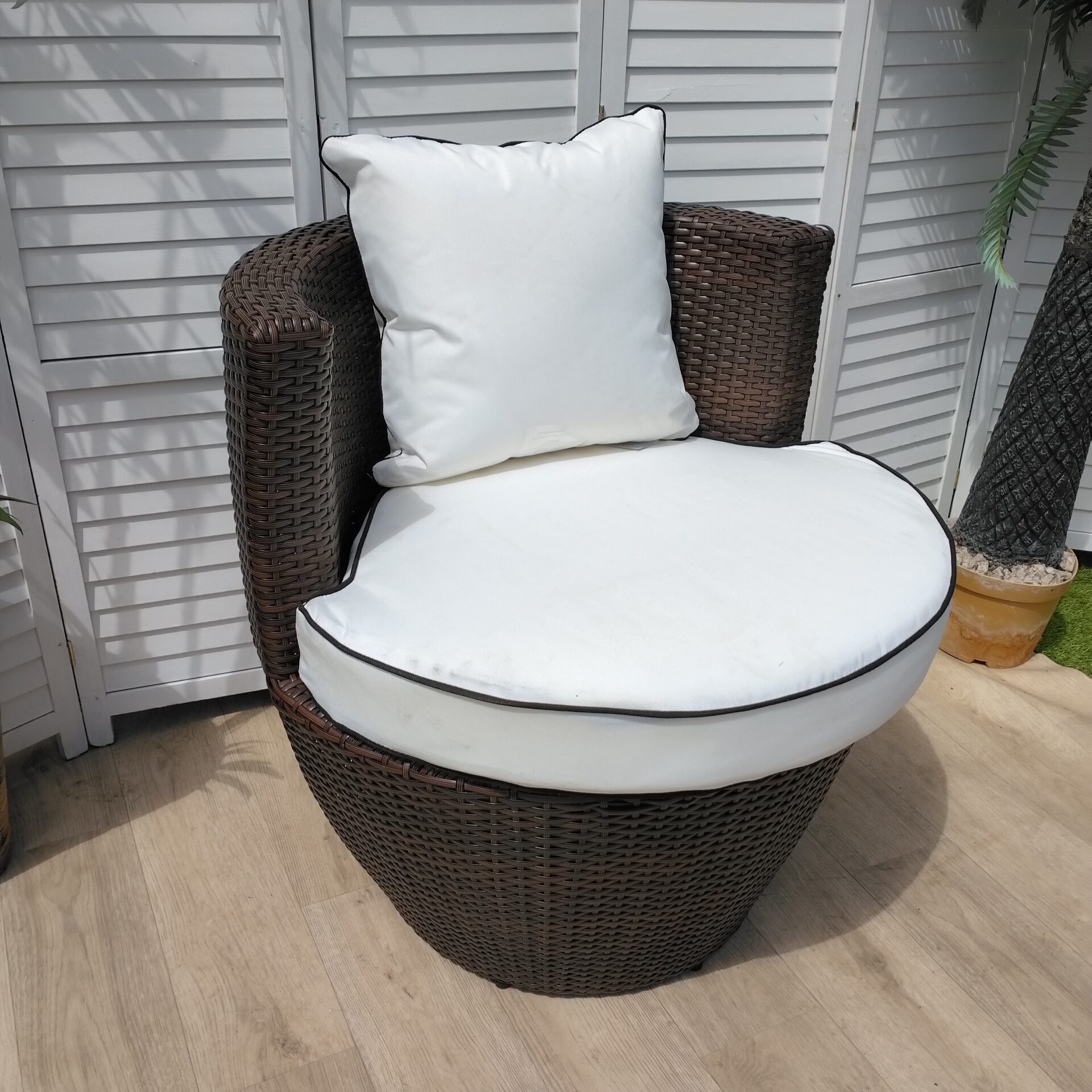 Garden Chair - Rattan Direct + Cushions - Circular Garden Chair - Rattan Direct + Cushions - Circular