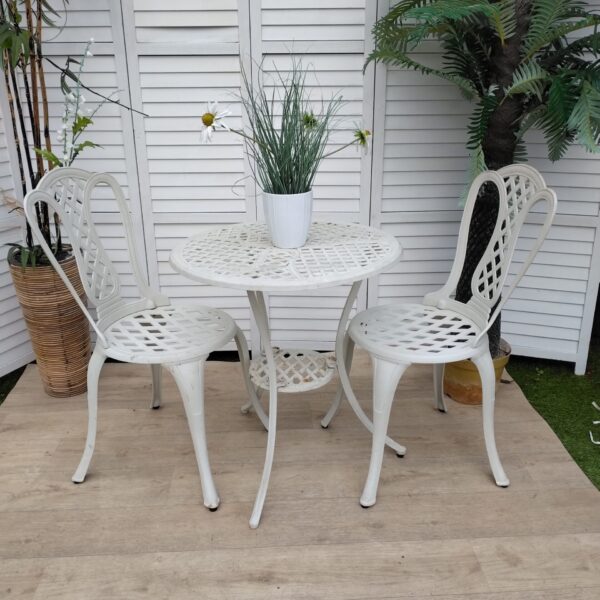 Bistro Set - Garden - Patio - Cast Aluminiun - Table - Chairs