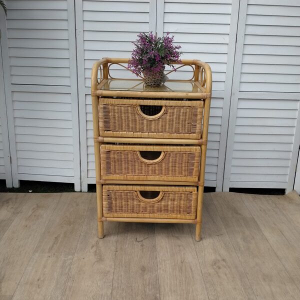 Bamboo - Rattan - Chest of Drawers - Small