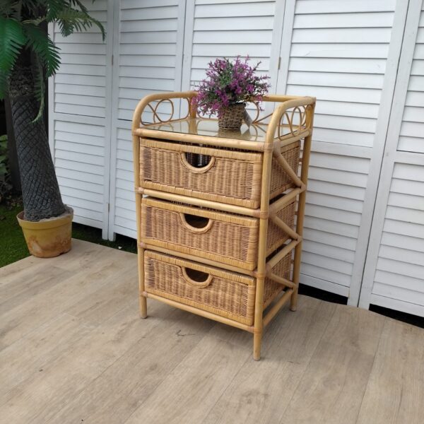 Bamboo - Rattan - Chest of Drawers - Small