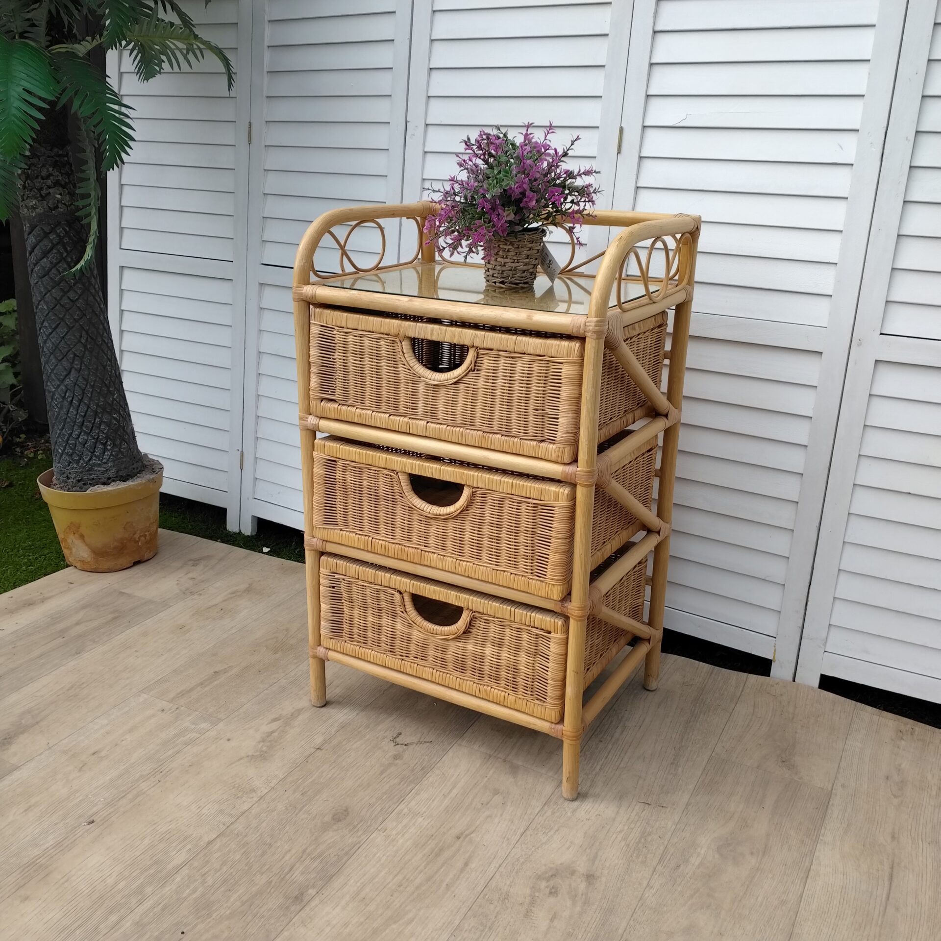 Bamboo - Rattan - Chest of Drawers - Small Bamboo - Rattan - Chest of Drawers - Small