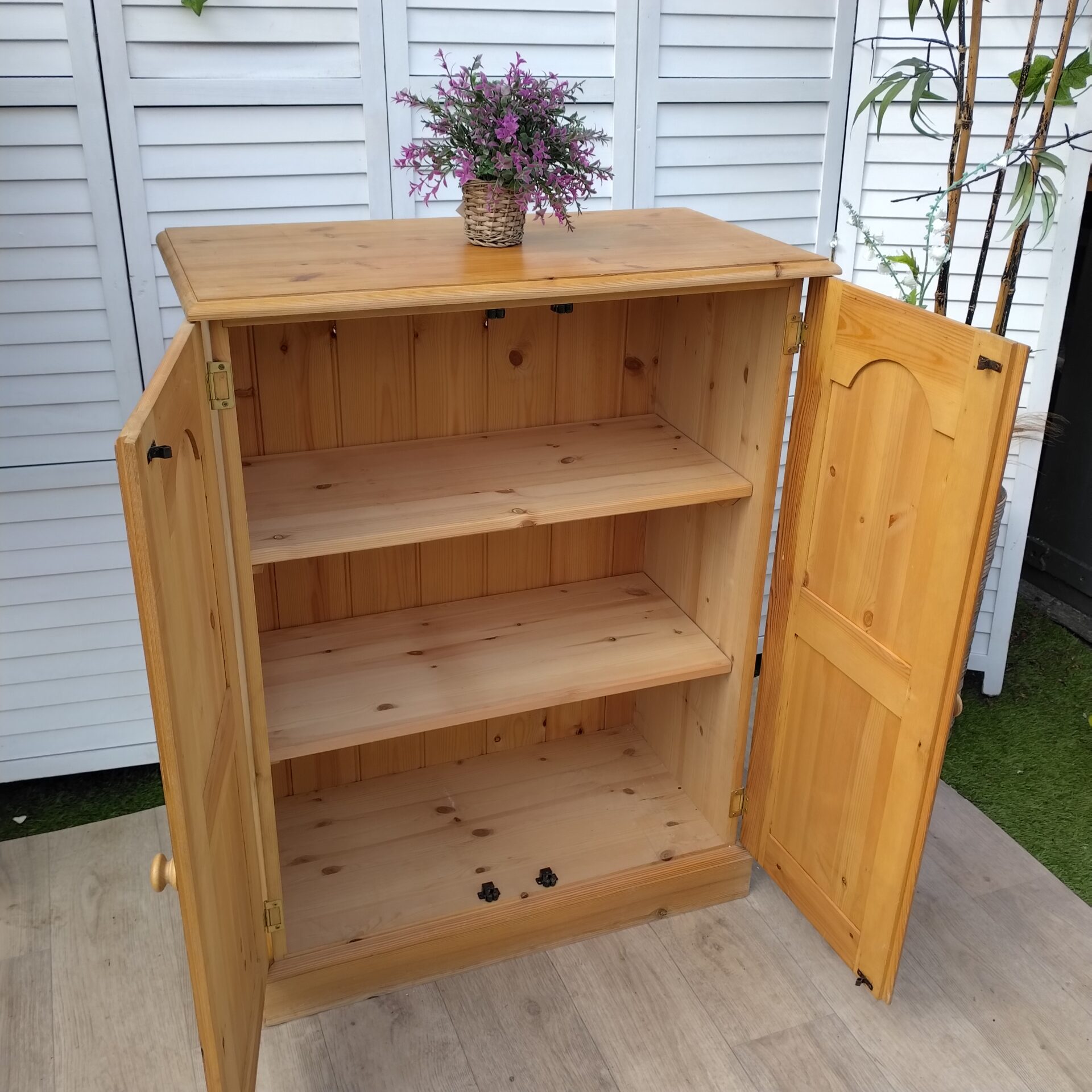 Cabinet - Cupboard - Rustic Pine - Modern x Two Cabinet - Cupboard - Rustic Pine - Modern x Two