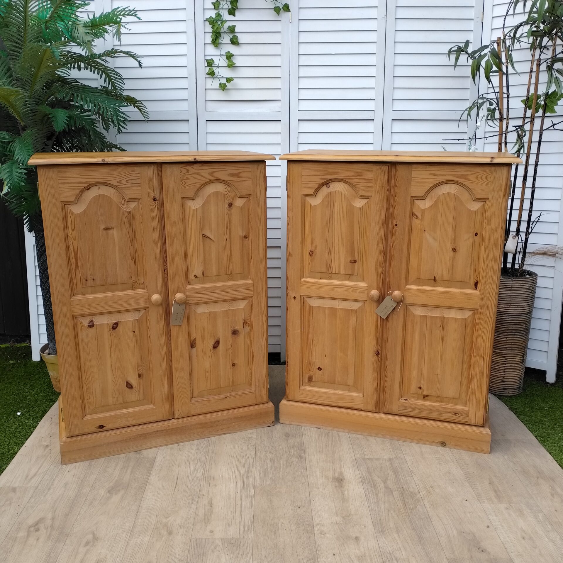 Cabinet - Cupboard - Rustic Pine - Modern x Two Cabinet - Cupboard - Rustic Pine - Modern x Two