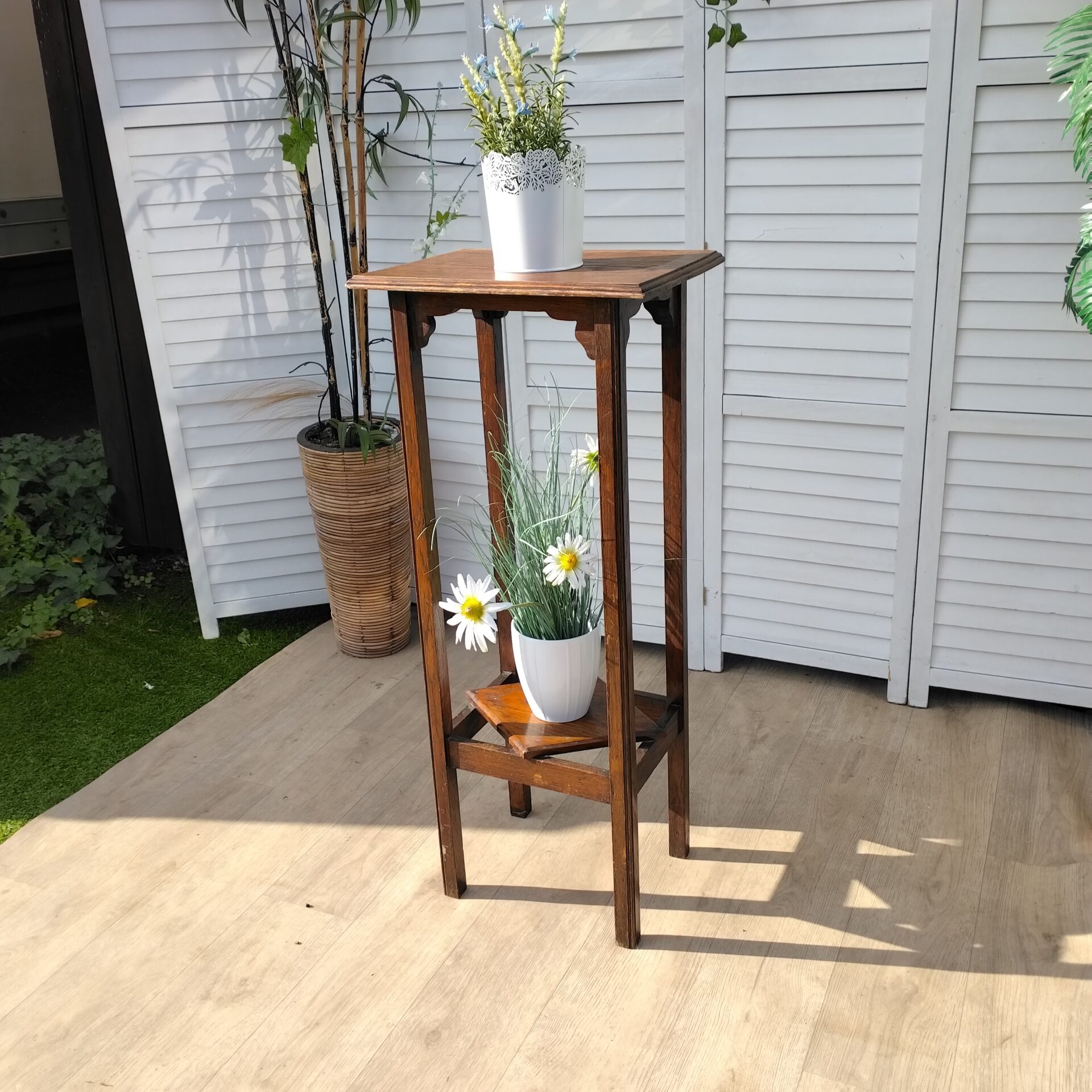 Plant Stand- Vintage - Oak Plant Stand- Vintage - Oak