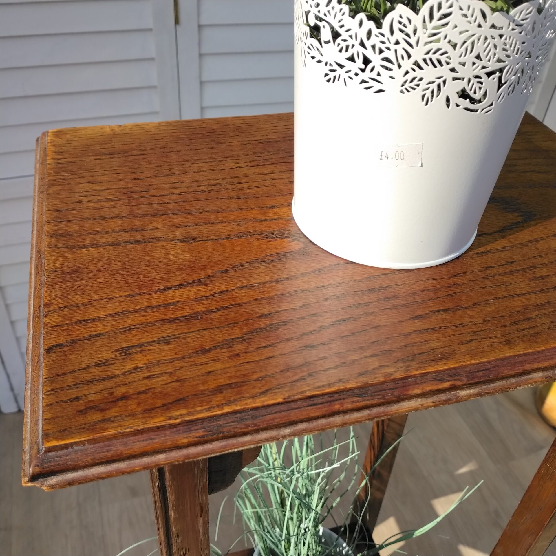Plant Stand- Vintage - Oak Plant Stand- Vintage - Oak
