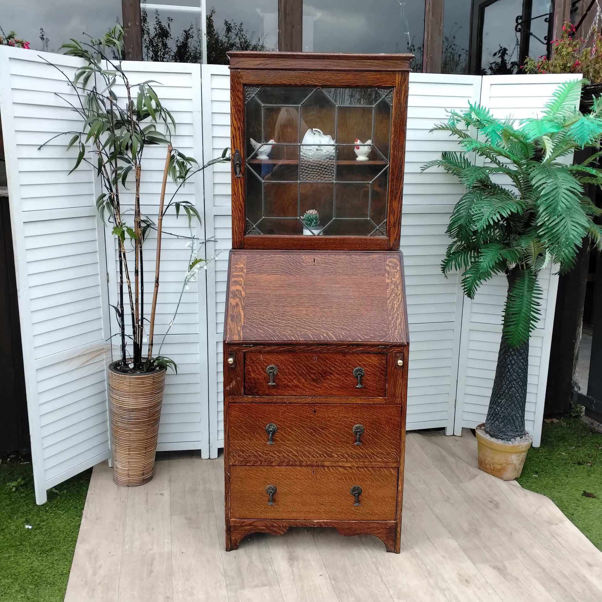 Bureau Bookcase - Vintage - Small Bureau Bookcase - Vintage - Small