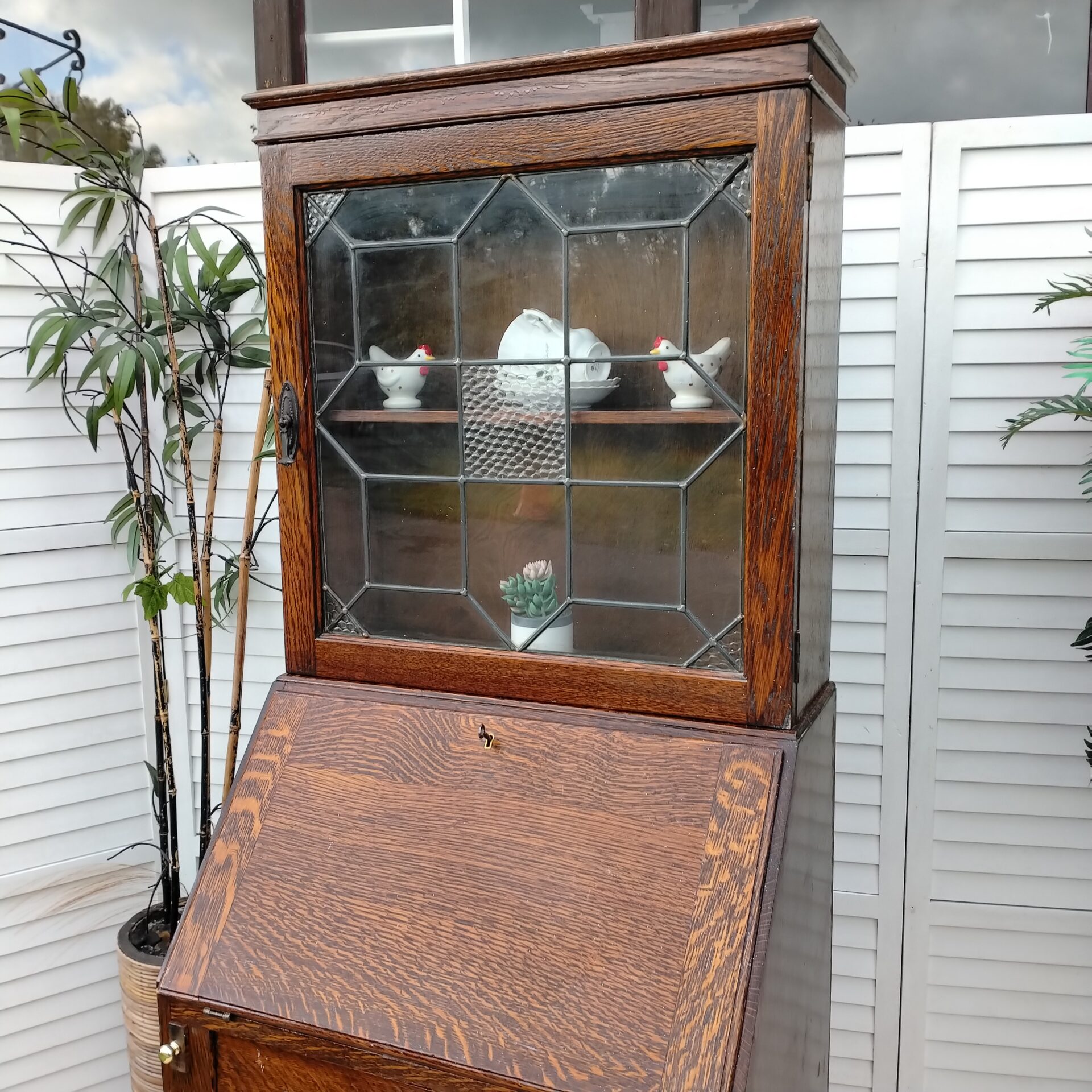 Bureau Bookcase - Vintage - Small Bureau Bookcase - Vintage - Small