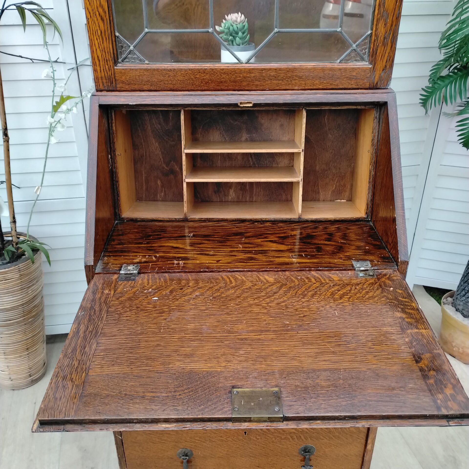 Bureau Bookcase - Vintage - Small Bureau Bookcase - Vintage - Small